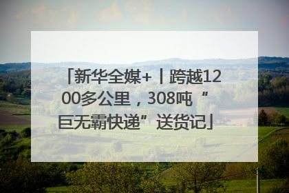 新华全媒+丨跨越1200多公里，308吨“巨无霸快递”送货记