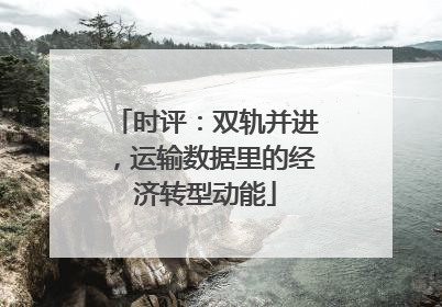 时评：双轨并进，运输数据里的经济转型动能