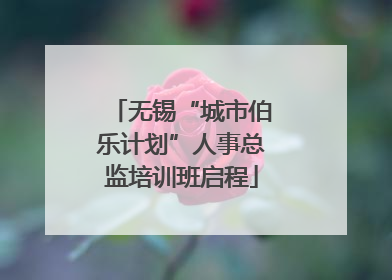 无锡“城市伯乐计划”人事总监培训班启程