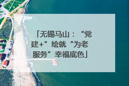 无锡马山：“党建+”绘就“为老服务”幸福底色