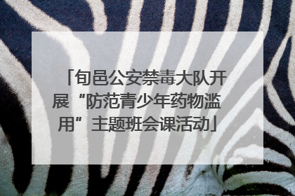 旬邑公安禁毒大队开展“防范青少年药物滥用”主题班会课活动