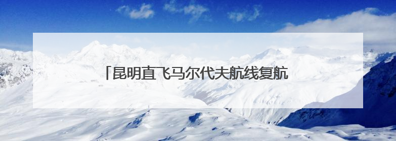 昆明直飞马尔代夫航线复航 昆明边检全力保障暑期跨境游