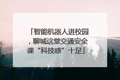 智能机器人进校园，聊城这堂交通安全课“科技感”十足
