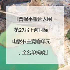 曹保平新片入围第27届上海国际电影节主竞赛单元，全名单揭晓