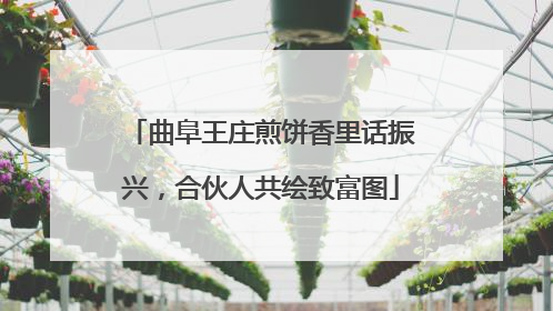 曲阜王庄煎饼香里话振兴，合伙人共绘致富图
