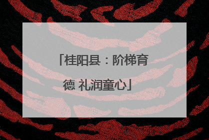 桂阳县：阶梯育德 礼润童心