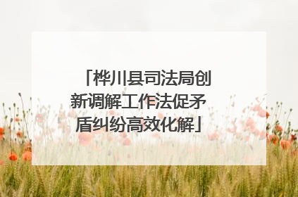 桦川县司法局创新调解工作法促矛盾纠纷高效化解