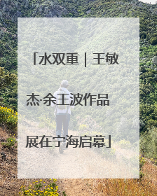 水双重｜王敏杰·余王波作品展在宁海启幕