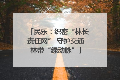 民乐：织密“林长责任网” 守护交通林带“绿动脉”