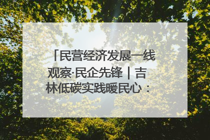 民营经济发展一线观察·民企先锋｜吉林低碳实践暖民心：太阳能供暖技术为北方清洁取暖破局