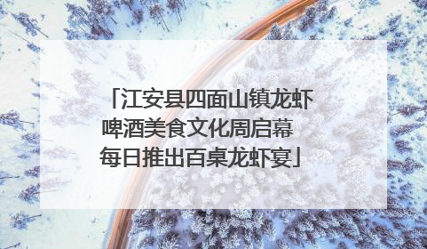 江安县四面山镇龙虾啤酒美食文化周启幕 每日推出百桌龙虾宴