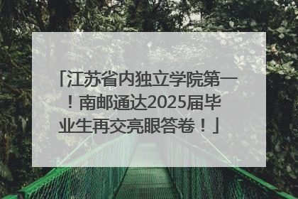 江苏省内独立学院第一！南邮通达2025届毕业生再交亮眼答卷！