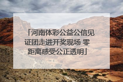 河南体彩公益公信见证团走进开奖现场 零距离感受公正透明