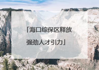 海口综保区释放强劲人才引力