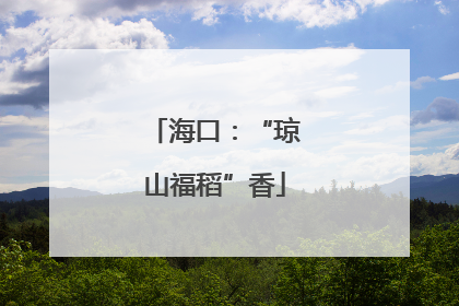 海口：“琼山福稻”香