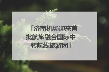 济南机场迎来首批航旅融合国际中转航线旅游团