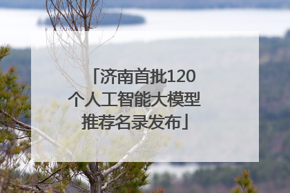济南首批120个人工智能大模型推荐名录发布