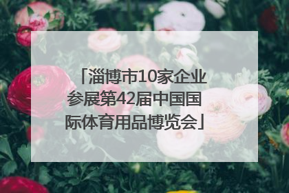 淄博市10家企业参展第42届中国国际体育用品博览会