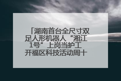 湖南首台全尺寸双足人形机器人“湘江1号”上岗当护工 开福区科技活动周十大科创项目签约