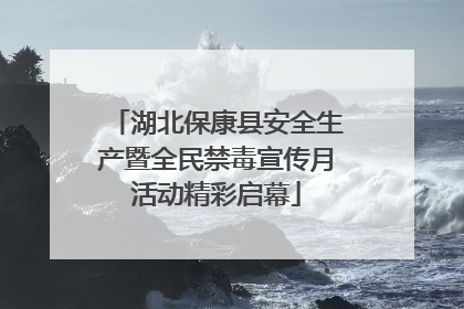 湖北保康县安全生产暨全民禁毒宣传月活动精彩启幕