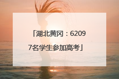 湖北黄冈：62097名学生参加高考