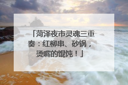 菏泽夜市灵魂三重奏：红柳串、砂锅，烫嘴的馄饨！