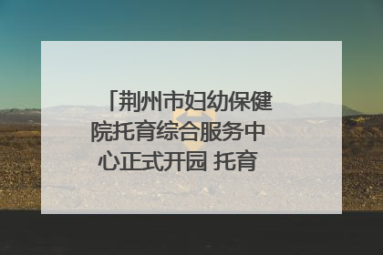 荆州市妇幼保健院托育综合服务中心正式开园 托育宣传月同步启动