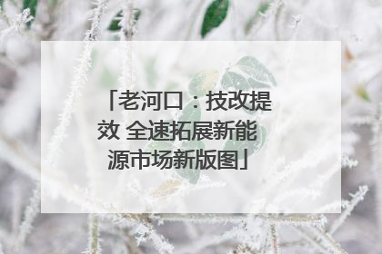 老河口：技改提效 全速拓展新能源市场新版图