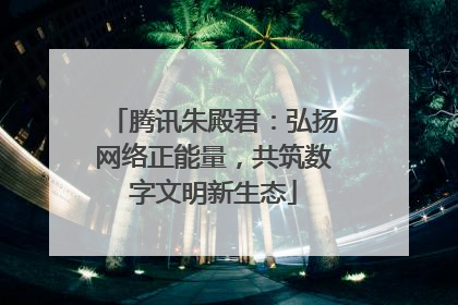 腾讯朱殿君：弘扬网络正能量，共筑数字文明新生态