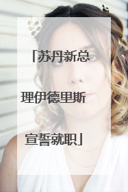 苏丹新总理伊德里斯宣誓就职