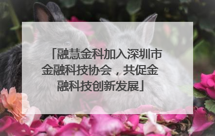 融慧金科加入深圳市金融科技协会，共促金融科技创新发展