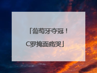 葡萄牙夺冠！C罗掩面痛哭