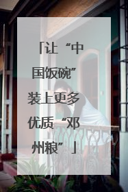 让“中国饭碗”装上更多优质“邓州粮”