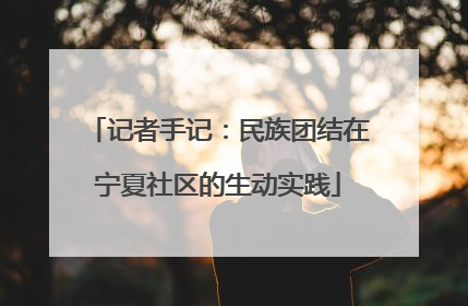 记者手记：民族团结在宁夏社区的生动实践