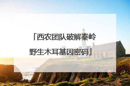 西农团队破解秦岭野生木耳基因密码
