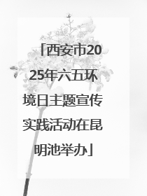 西安市2025年六五环境日主题宣传实践活动在昆明池举办