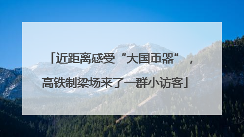 近距离感受“大国重器”，高铁制梁场来了一群小访客