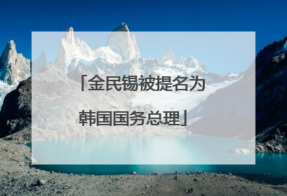 金民锡被提名为韩国国务总理