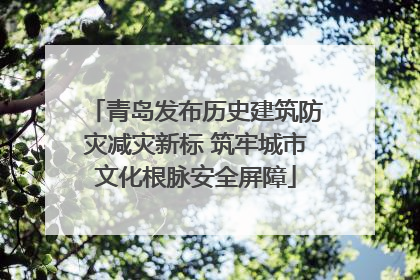 青岛发布历史建筑防灾减灾新标 筑牢城市文化根脉安全屏障