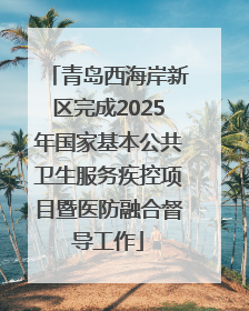 青岛西海岸新区完成2025年国家基本公共卫生服务疾控项目暨医防融合督导工作