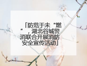 防范于未“燃”，湖北谷城警消联合开展消防安全宣传活动