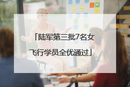 陆军第三批7名女飞行学员全优通过