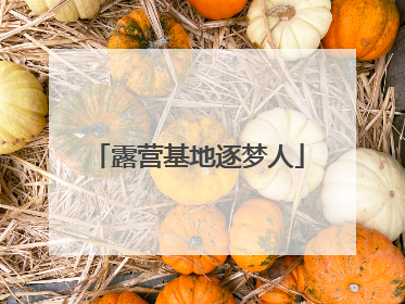 露营基地逐梦人