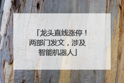 龙头直线涨停！两部门发文，涉及智能机器人