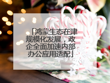 鸿蒙生态在津规模化发展，政企全面加速内部办公应用适配