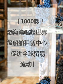 1000艘！渤海湾崛起世界级船舶租赁中心 促进全球贸易流动