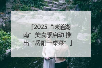 2025“味道湖南”美食季启动 推出“岳阳一桌菜”