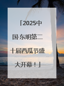2025中国·东明第二十届西瓜节盛大开幕！