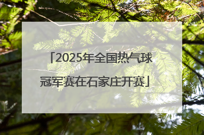 2025年全国热气球冠军赛在石家庄开赛