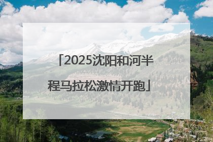 2025沈阳和河半程马拉松激情开跑